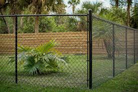 black chain link fence